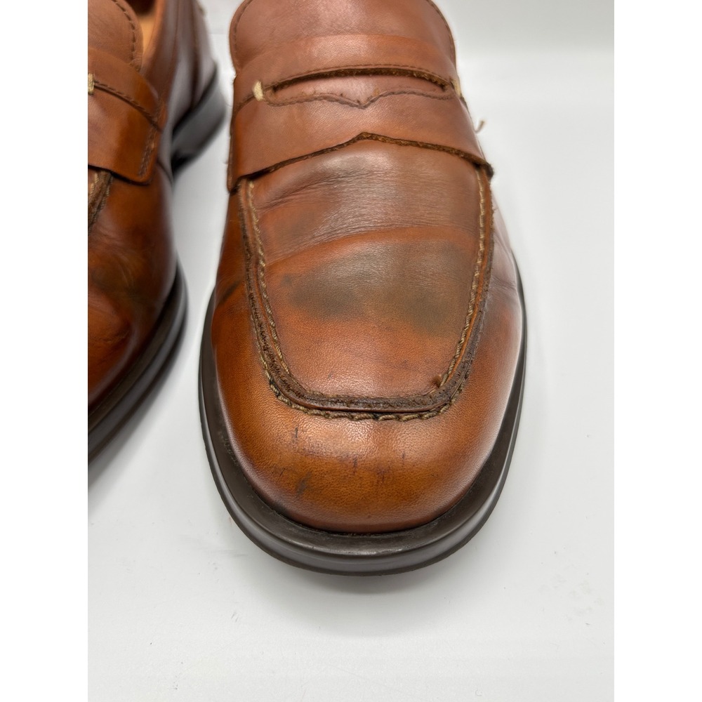 Cole Haan Grand.OS Men's 10 M Brown Leather Penny Loafers Dress Casual Shoes - Picture 7 of 16
